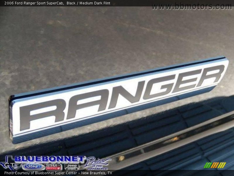 Black / Medium Dark Flint 2006 Ford Ranger Sport SuperCab