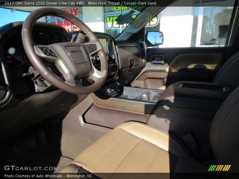 White Frost Tricoat / Cocoa/­Dark Sand 2017 GMC Sierra 1500 Denali Crew Cab 4WD