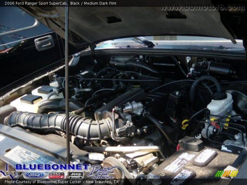 Black / Medium Dark Flint 2006 Ford Ranger Sport SuperCab