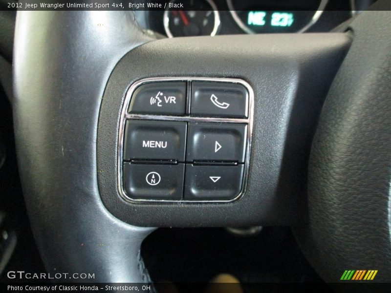 Bright White / Black 2012 Jeep Wrangler Unlimited Sport 4x4