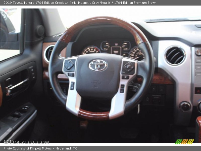 Magnetic Gray Metallic / 1794 Edition Premium Brown 2019 Toyota Tundra 1794 Edition CrewMax 4x4