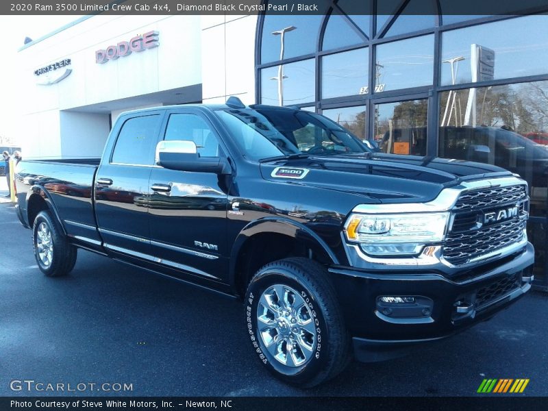 Diamond Black Crystal Pearl / Black 2020 Ram 3500 Limited Crew Cab 4x4