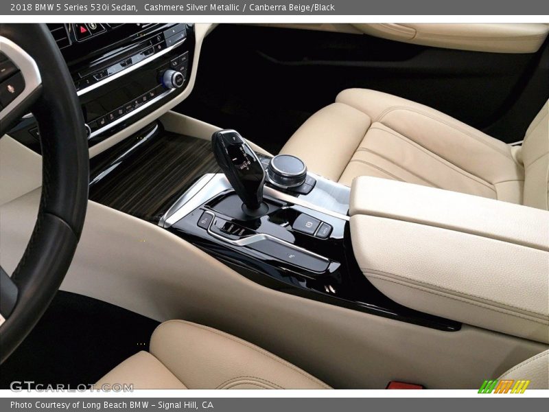 Cashmere Silver Metallic / Canberra Beige/Black 2018 BMW 5 Series 530i Sedan