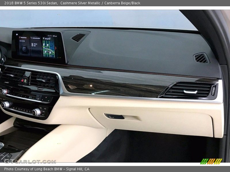 Cashmere Silver Metallic / Canberra Beige/Black 2018 BMW 5 Series 530i Sedan