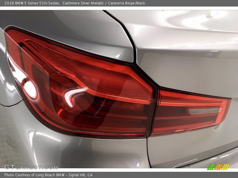 Cashmere Silver Metallic / Canberra Beige/Black 2018 BMW 5 Series 530i Sedan