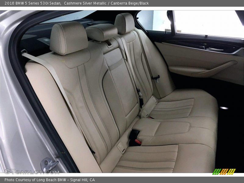 Cashmere Silver Metallic / Canberra Beige/Black 2018 BMW 5 Series 530i Sedan