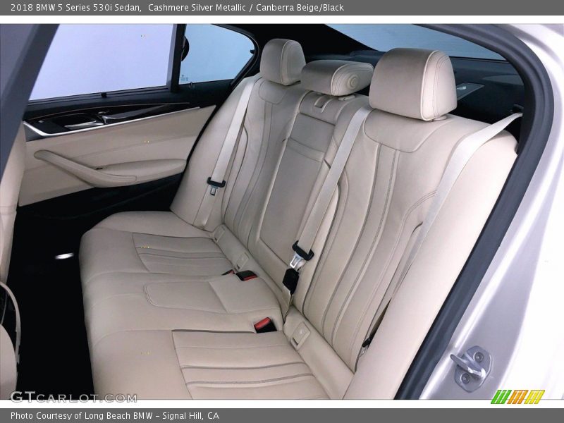 Cashmere Silver Metallic / Canberra Beige/Black 2018 BMW 5 Series 530i Sedan