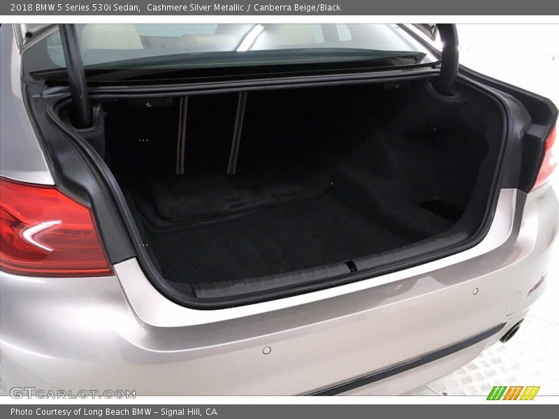 Cashmere Silver Metallic / Canberra Beige/Black 2018 BMW 5 Series 530i Sedan