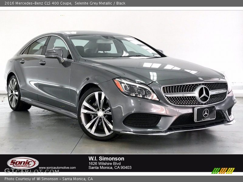 Selenite Grey Metallic / Black 2016 Mercedes-Benz CLS 400 Coupe