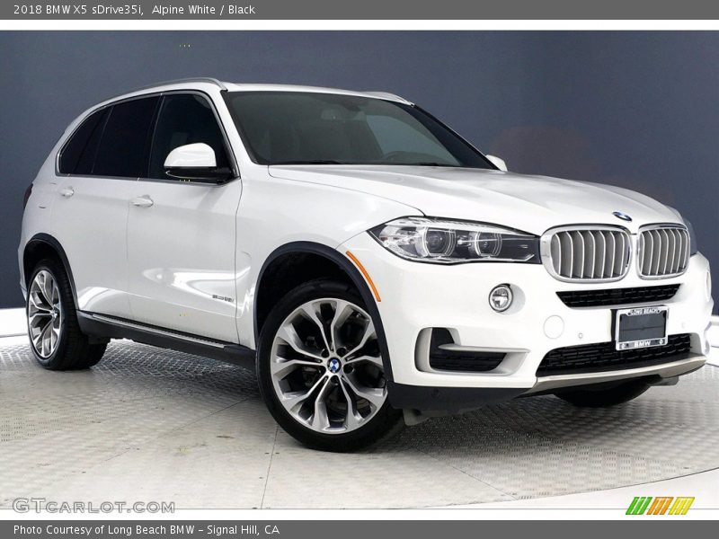 Alpine White / Black 2018 BMW X5 sDrive35i