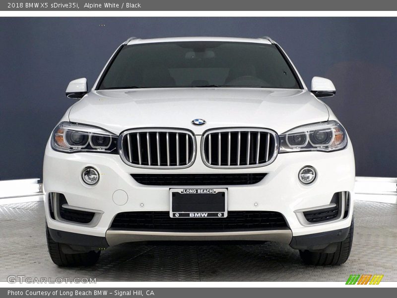 Alpine White / Black 2018 BMW X5 sDrive35i