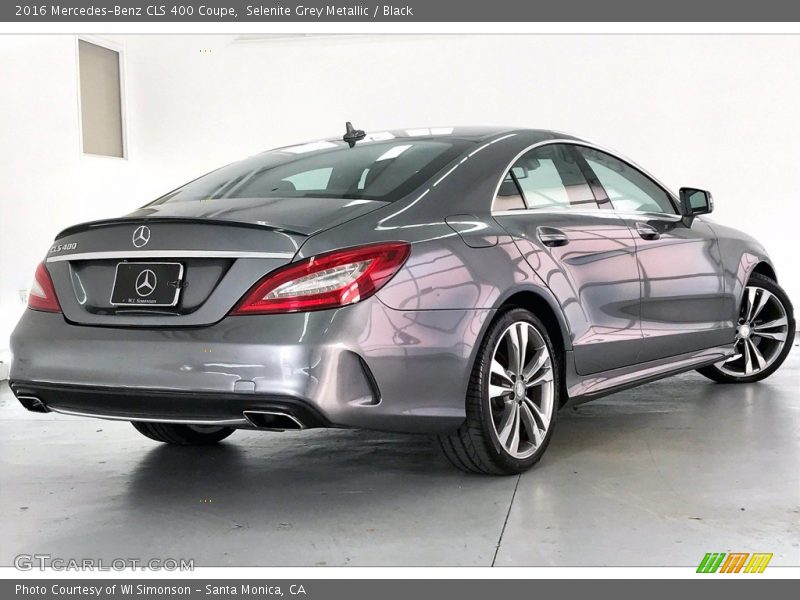 Selenite Grey Metallic / Black 2016 Mercedes-Benz CLS 400 Coupe