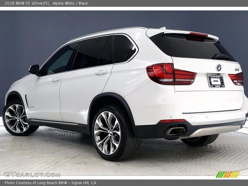 Alpine White / Black 2018 BMW X5 sDrive35i
