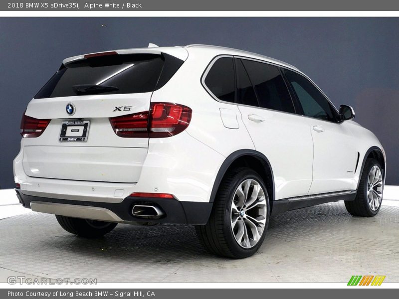Alpine White / Black 2018 BMW X5 sDrive35i