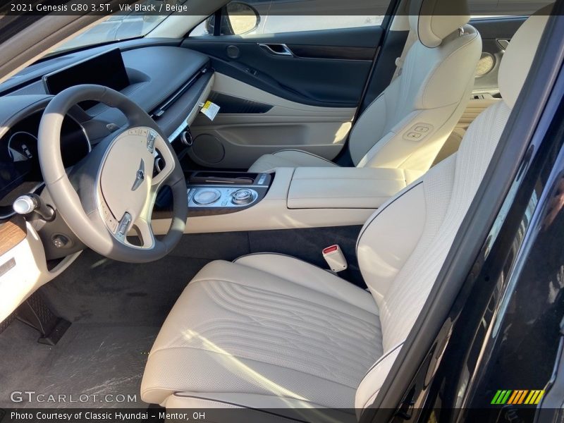 Front Seat of 2021 G80 3.5T