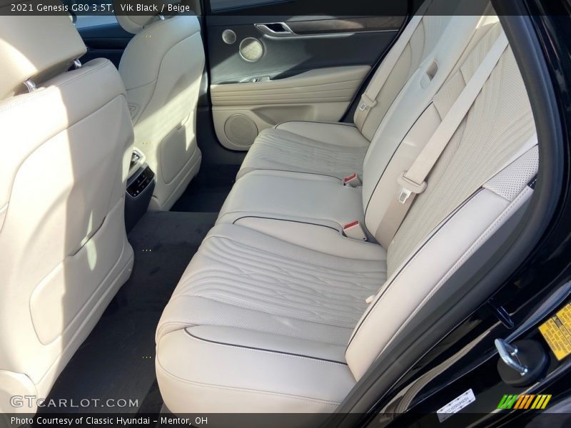 Rear Seat of 2021 G80 3.5T