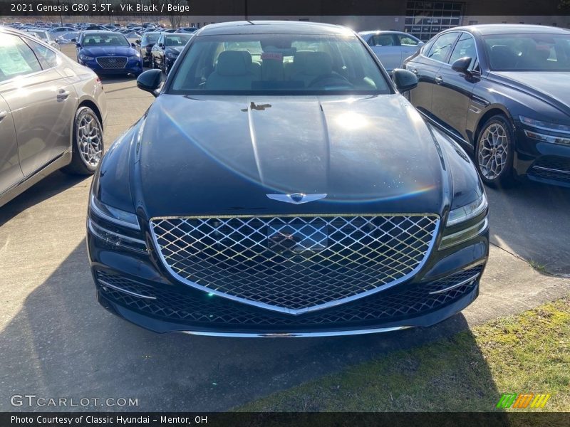 Vik Black / Beige 2021 Genesis G80 3.5T