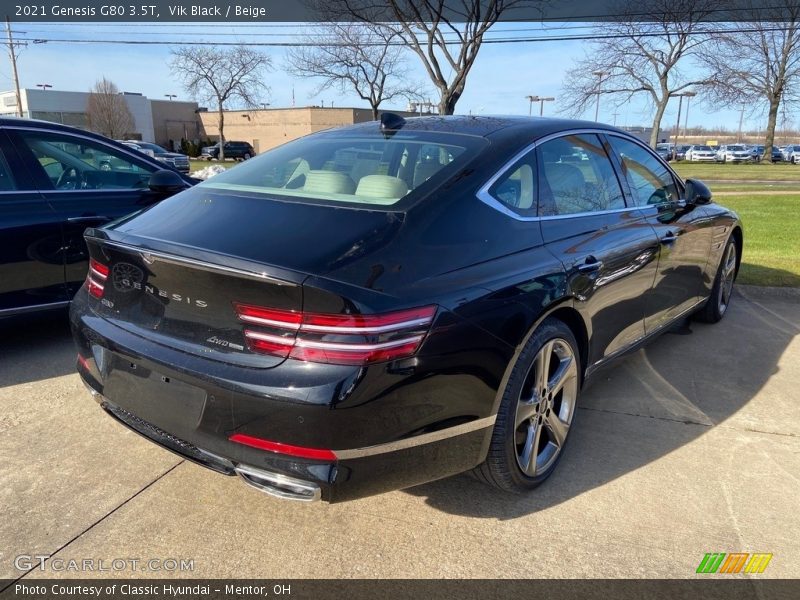 Vik Black / Beige 2021 Genesis G80 3.5T