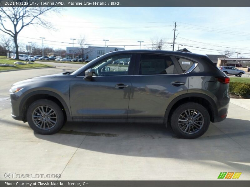 Machine Gray Metallic / Black 2021 Mazda CX-5 Touring AWD