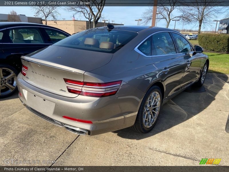 Gold Coast Silver / Brown 2021 Genesis G80 2.5T