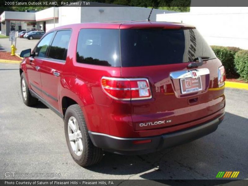 Red Jewel / Tan 2008 Saturn Outlook XE AWD