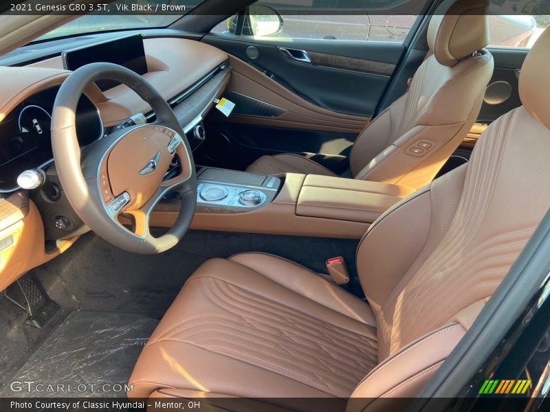Front Seat of 2021 G80 3.5T