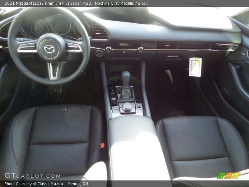 Machine Gray Metallic / Black 2021 Mazda Mazda3 Premium Plus Sedan AWD
