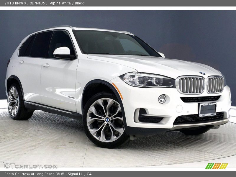 Alpine White / Black 2018 BMW X5 sDrive35i