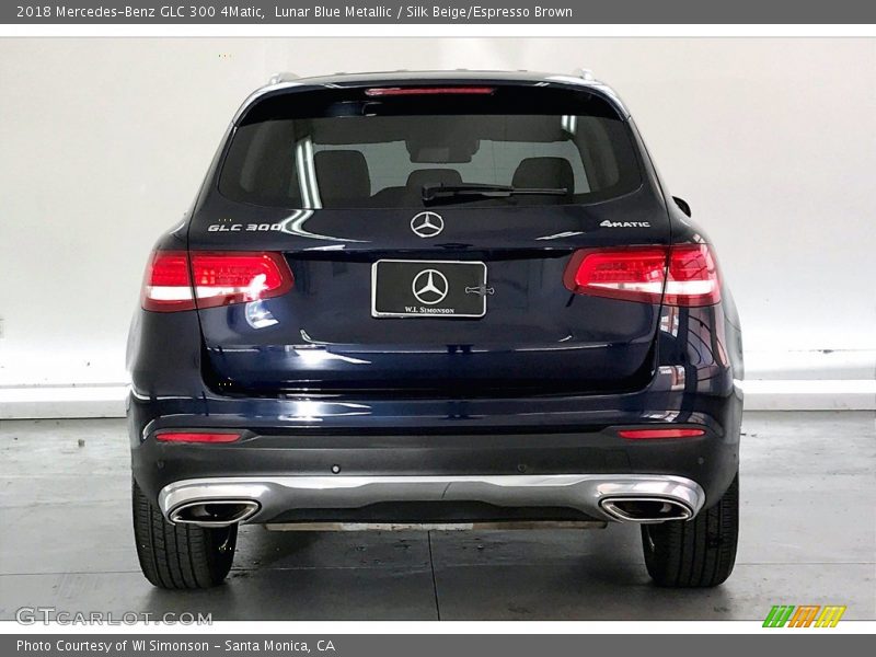 Lunar Blue Metallic / Silk Beige/Espresso Brown 2018 Mercedes-Benz GLC 300 4Matic