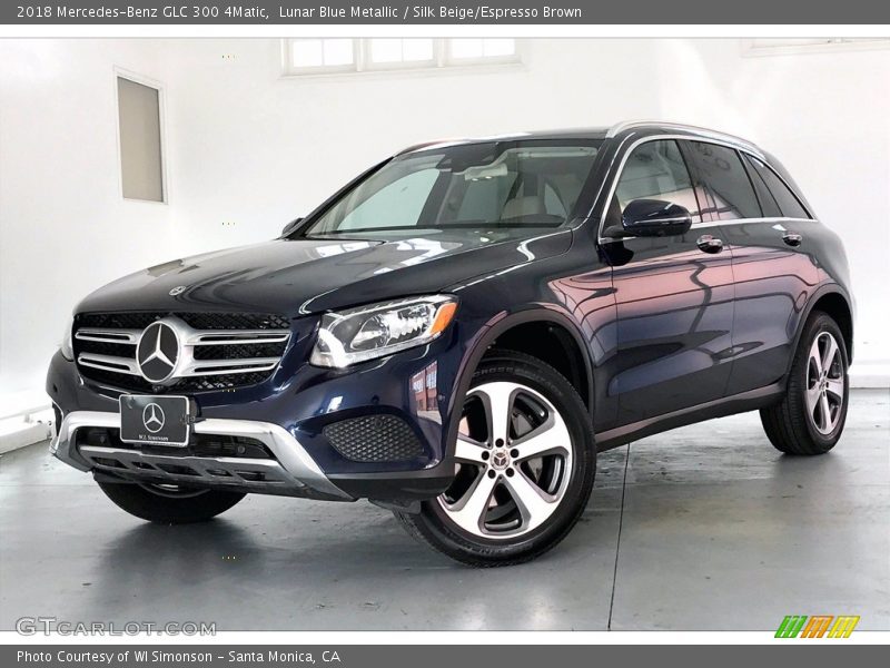 Lunar Blue Metallic / Silk Beige/Espresso Brown 2018 Mercedes-Benz GLC 300 4Matic