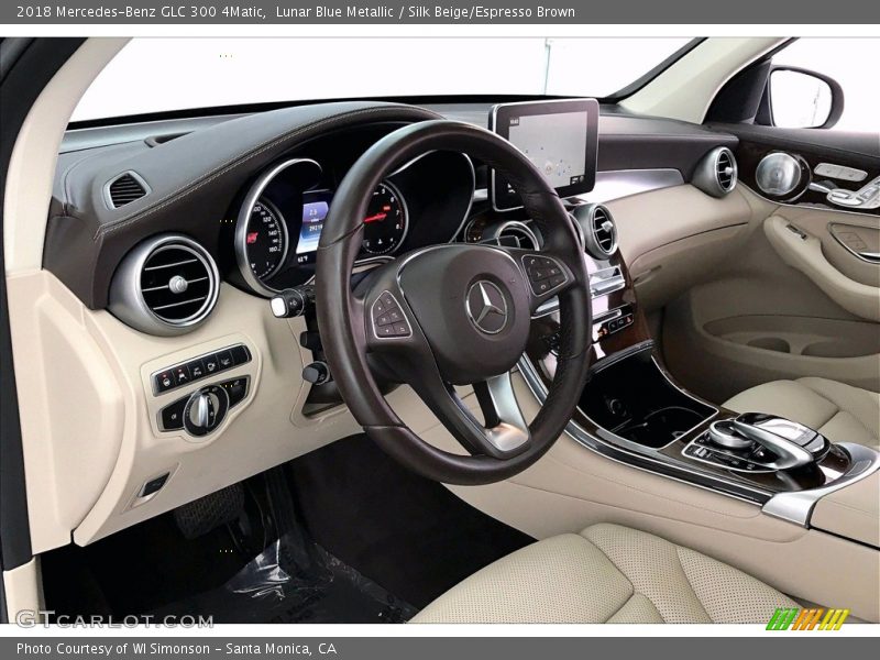 Lunar Blue Metallic / Silk Beige/Espresso Brown 2018 Mercedes-Benz GLC 300 4Matic