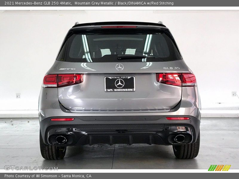 Mountain Grey Metallic / Black/DINAMICA w/Red Stitching 2021 Mercedes-Benz GLB 250 4Matic