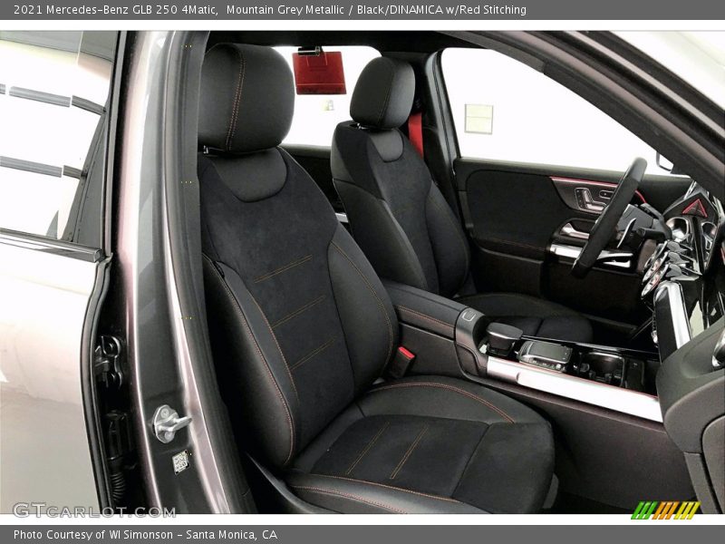 Mountain Grey Metallic / Black/DINAMICA w/Red Stitching 2021 Mercedes-Benz GLB 250 4Matic