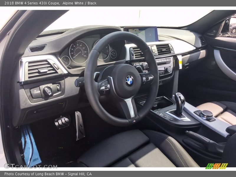 Alpine White / Black 2018 BMW 4 Series 430i Coupe
