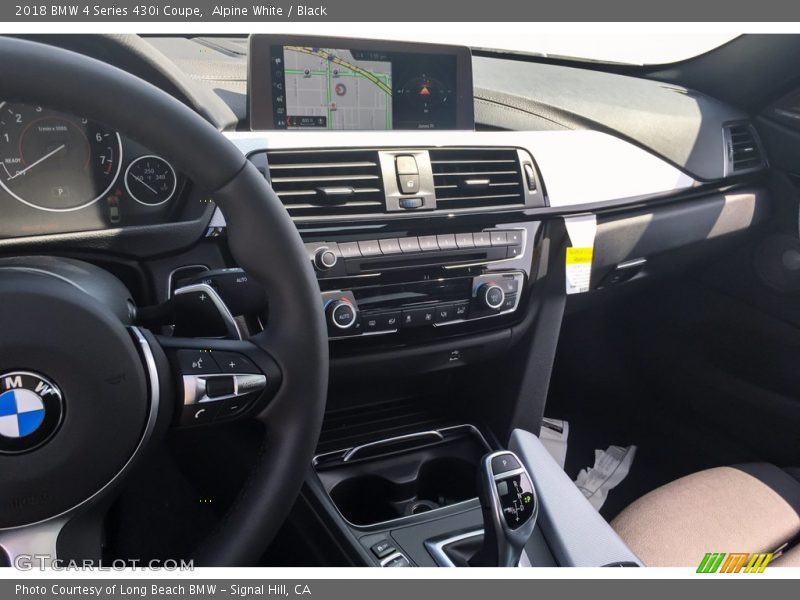 Alpine White / Black 2018 BMW 4 Series 430i Coupe
