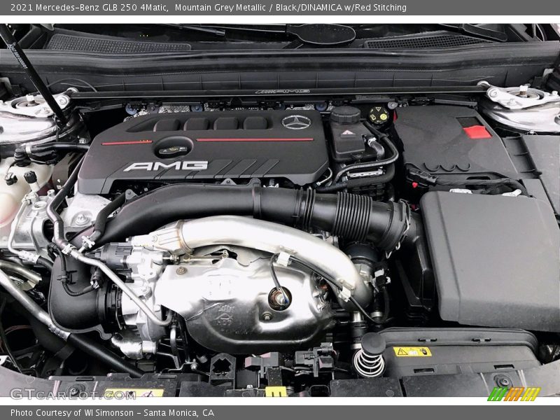 Mountain Grey Metallic / Black/DINAMICA w/Red Stitching 2021 Mercedes-Benz GLB 250 4Matic