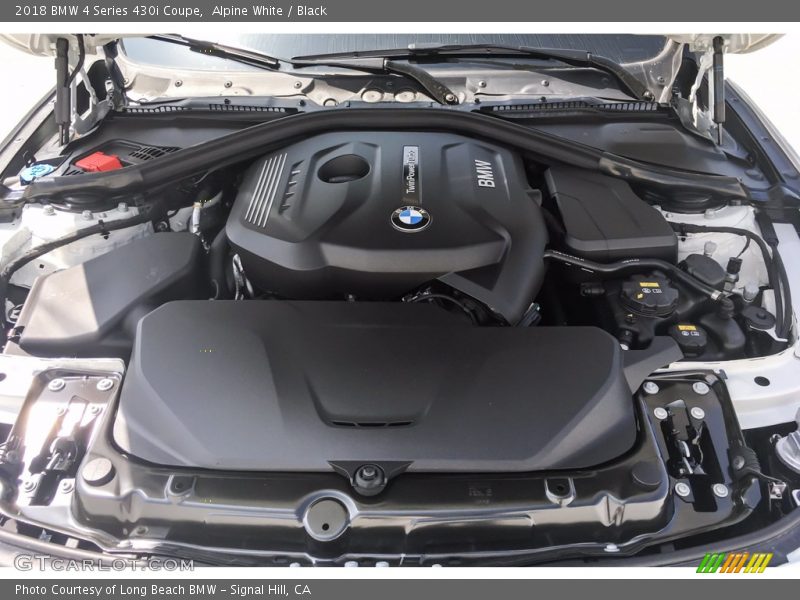 Alpine White / Black 2018 BMW 4 Series 430i Coupe