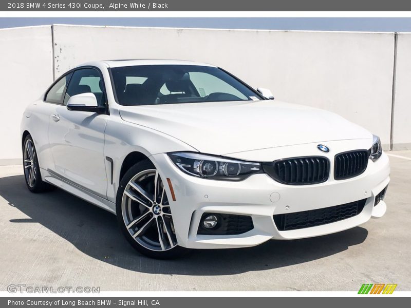 Alpine White / Black 2018 BMW 4 Series 430i Coupe