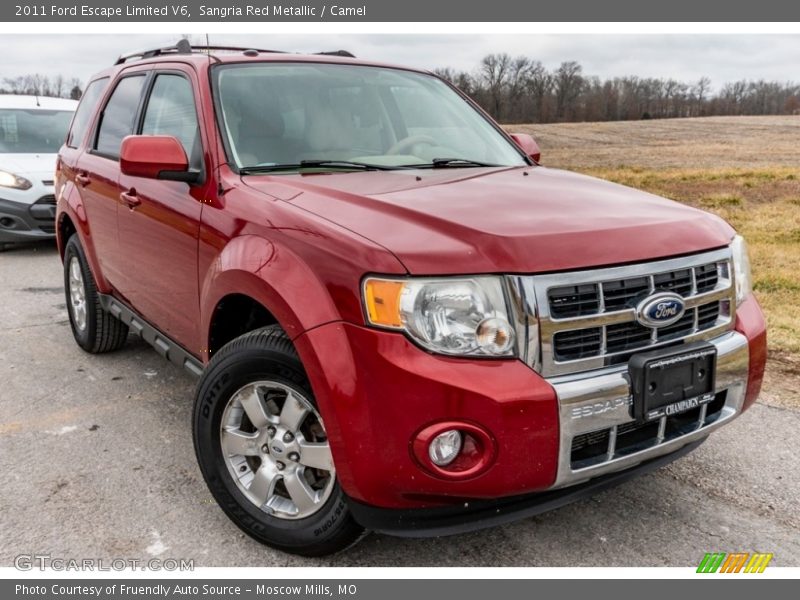 Sangria Red Metallic / Camel 2011 Ford Escape Limited V6