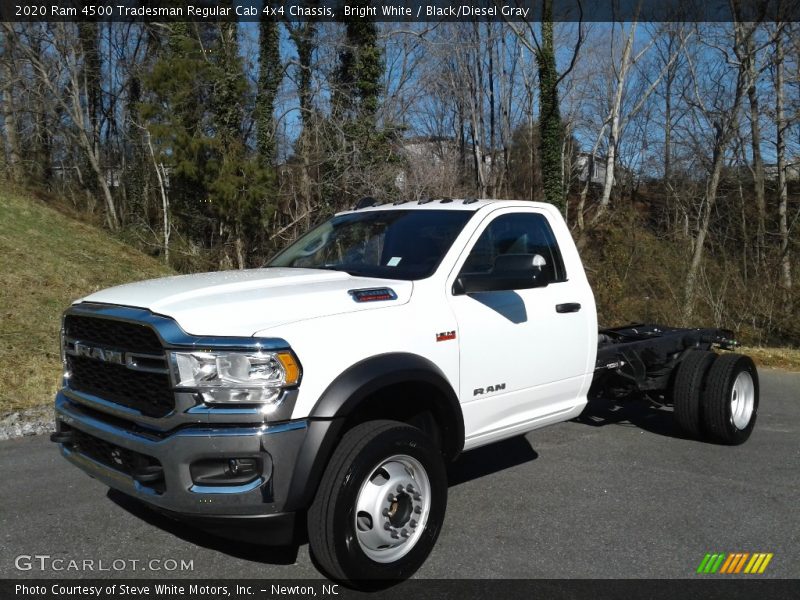 Bright White / Black/Diesel Gray 2020 Ram 4500 Tradesman Regular Cab 4x4 Chassis