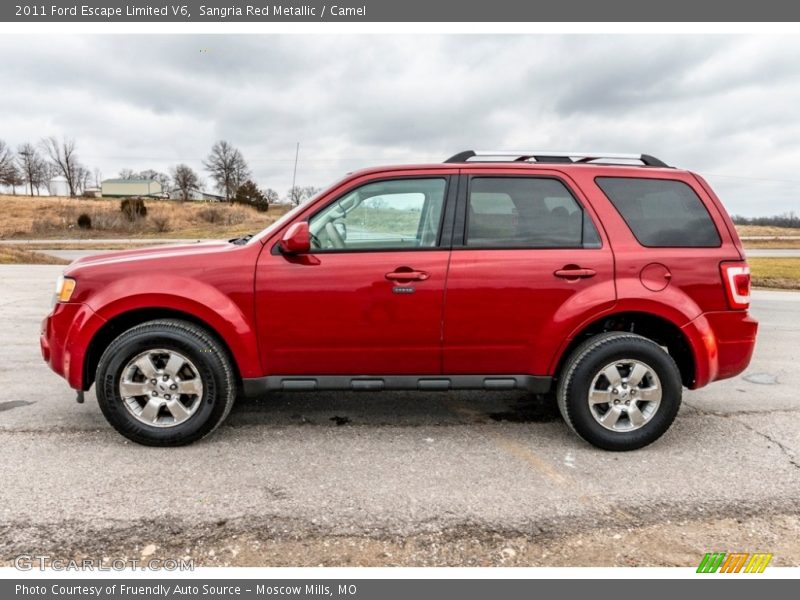 Sangria Red Metallic / Camel 2011 Ford Escape Limited V6