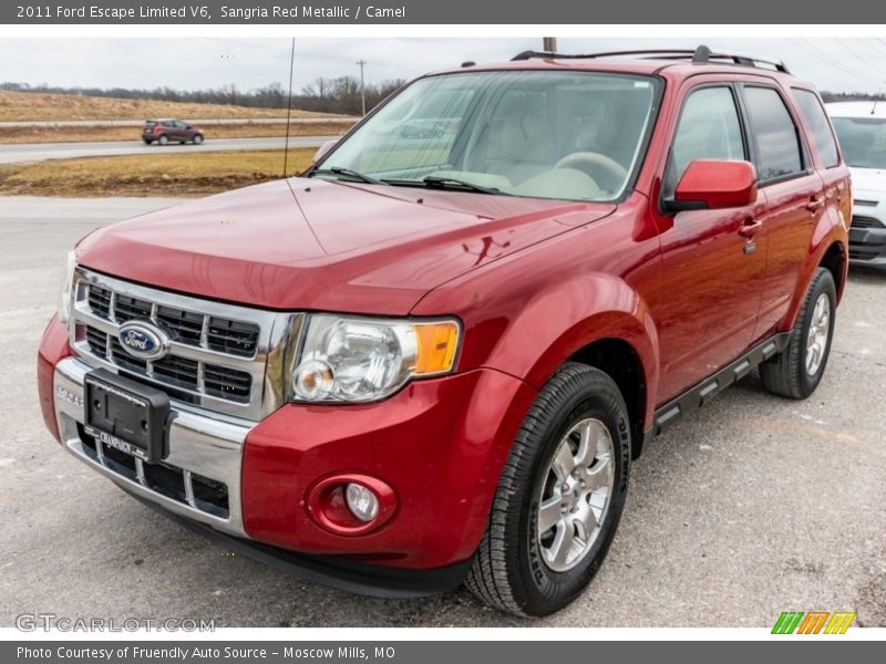 Sangria Red Metallic / Camel 2011 Ford Escape Limited V6