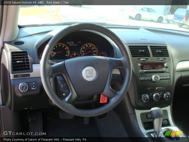 Red Jewel / Tan 2008 Saturn Outlook XE AWD
