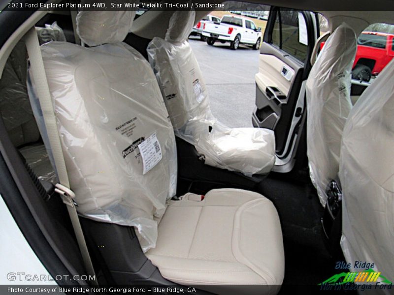 Star White Metallic Tri-Coat / Sandstone 2021 Ford Explorer Platinum 4WD