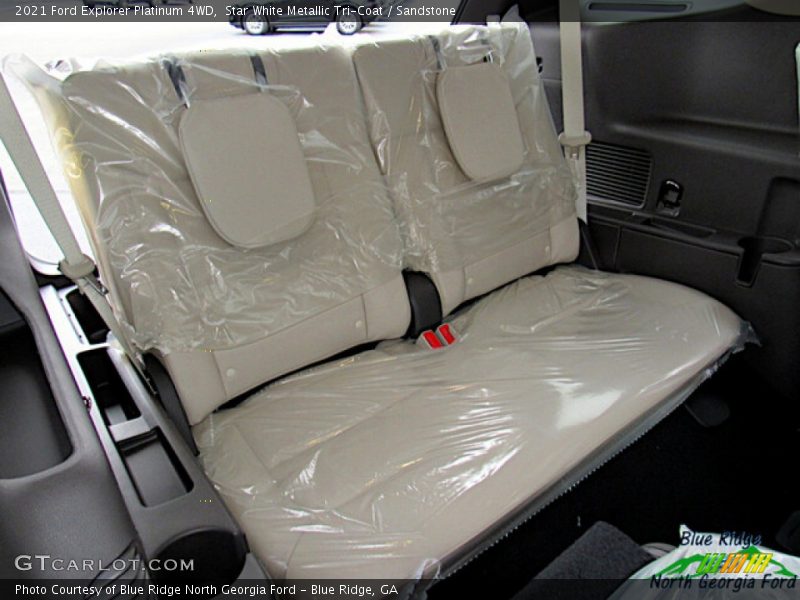 Star White Metallic Tri-Coat / Sandstone 2021 Ford Explorer Platinum 4WD