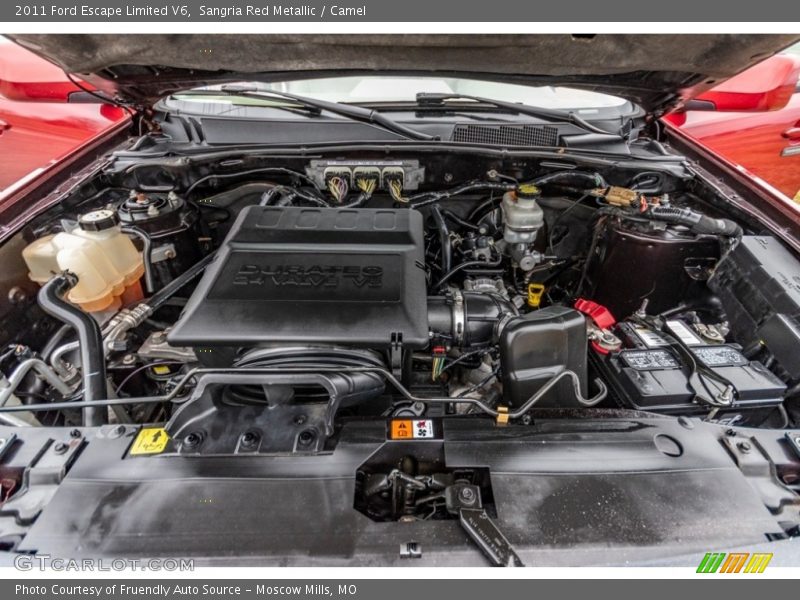 Sangria Red Metallic / Camel 2011 Ford Escape Limited V6