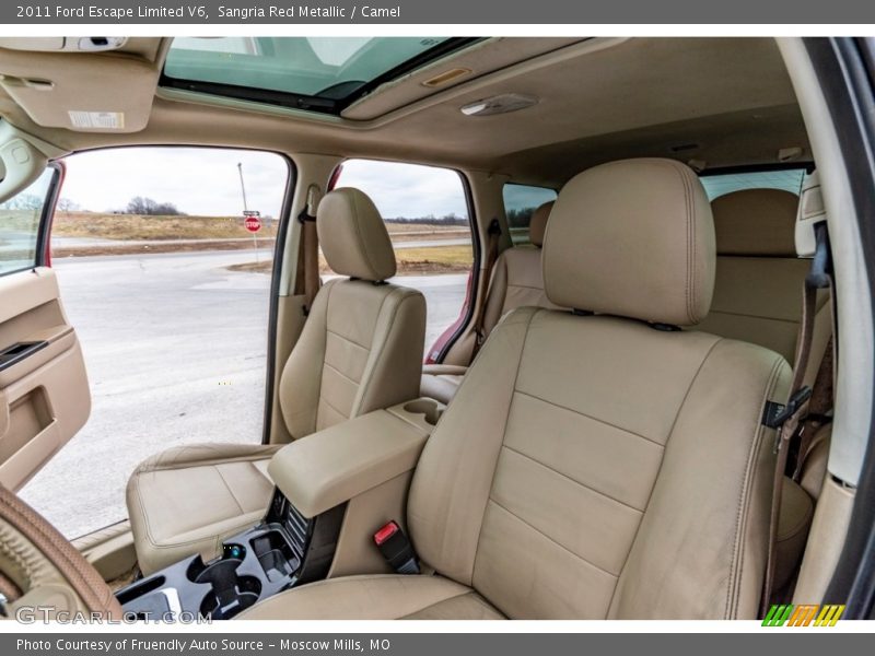 Sangria Red Metallic / Camel 2011 Ford Escape Limited V6