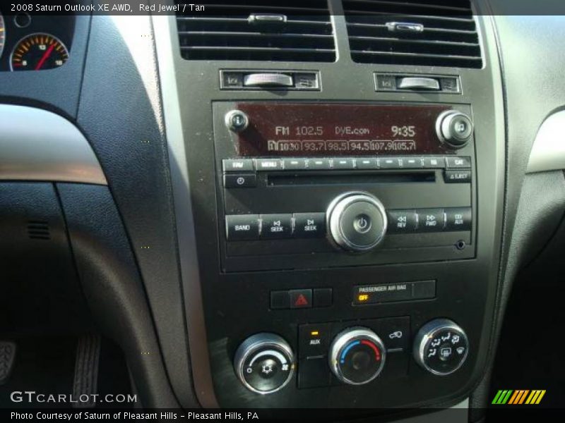 Red Jewel / Tan 2008 Saturn Outlook XE AWD