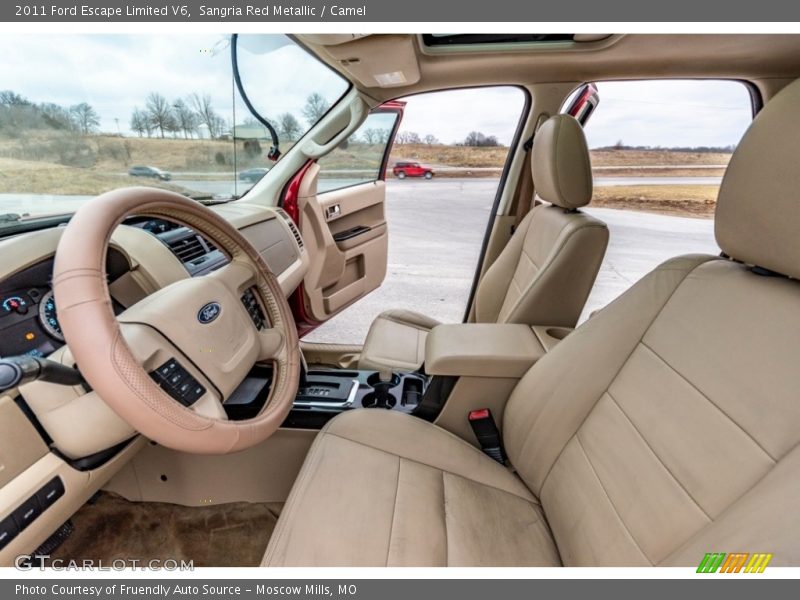 Sangria Red Metallic / Camel 2011 Ford Escape Limited V6
