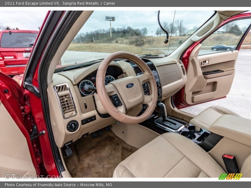 Sangria Red Metallic / Camel 2011 Ford Escape Limited V6